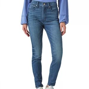 Lucky Brand High Rise Bridgette Skinny Blue Jeans with Contrast Stitching Size 0